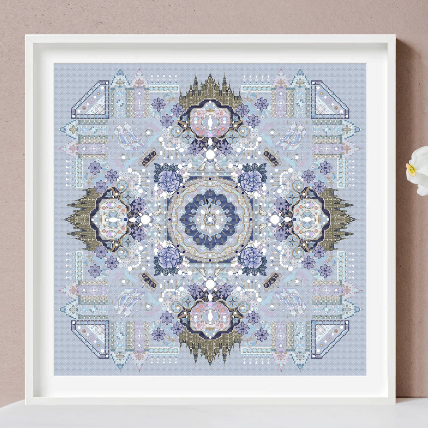 Cinderella Mandala Cross Stitch Pattern PDF