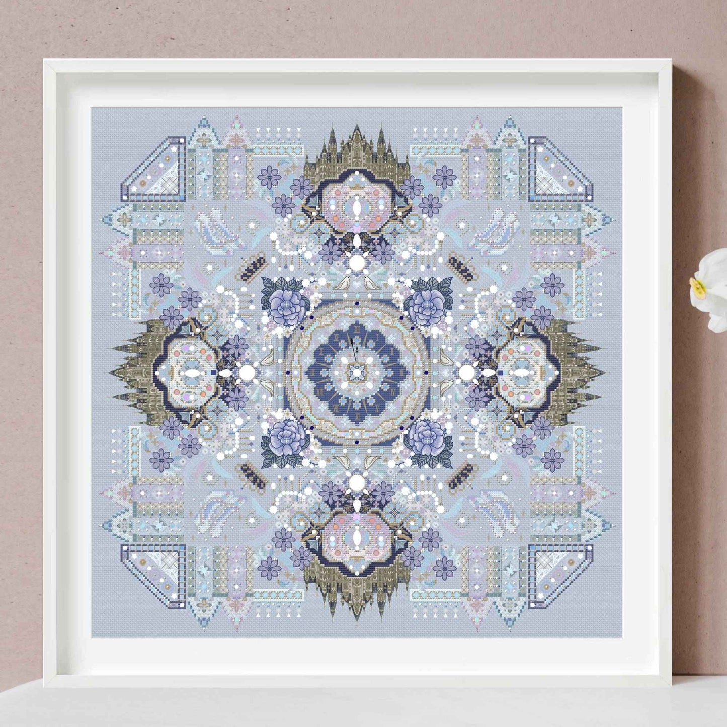 Cinderella Mandala Cross Stitch PDF