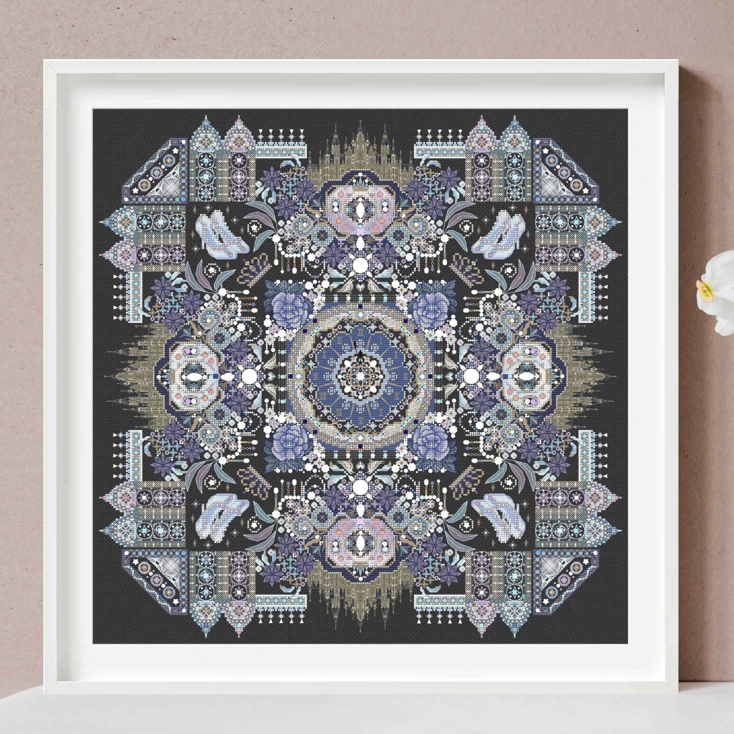 Cinderella Mandala Cross Stitch PDF