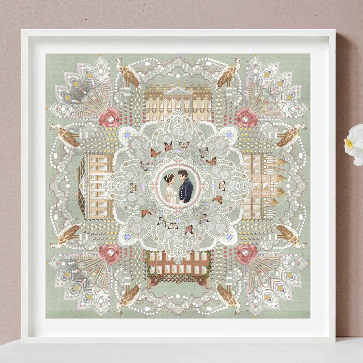 Pride and Prejudice Mandala Cross Stitch PDF