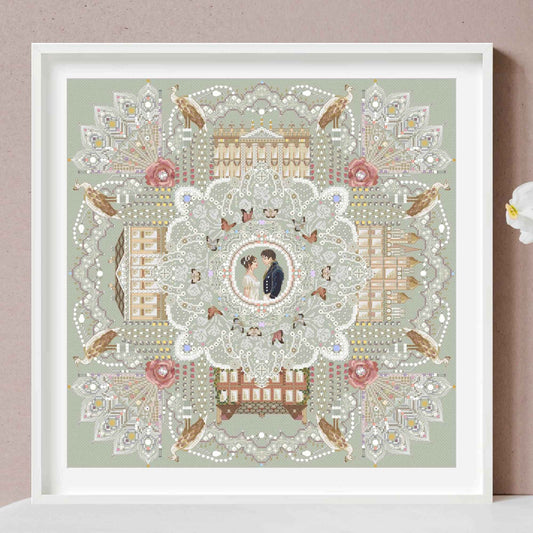 Pride and Prejudice Mandala Cross Stitch PDF