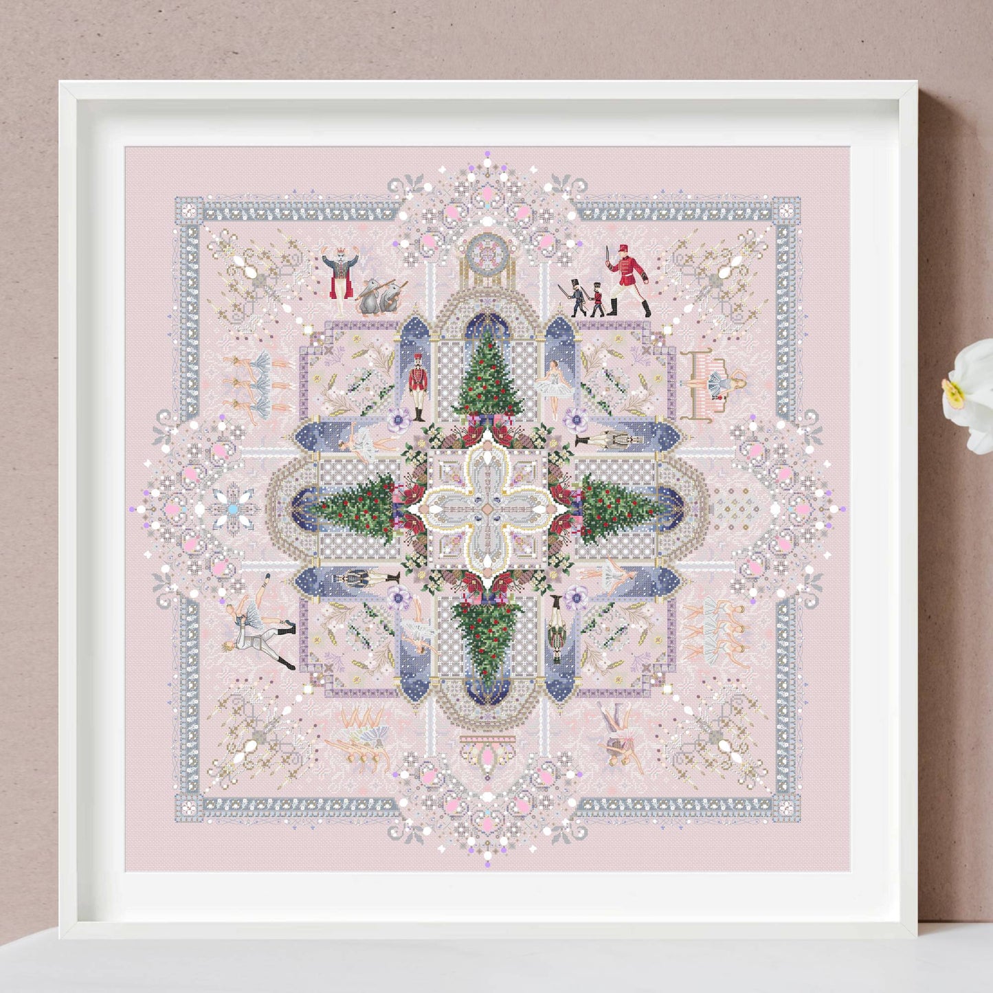 The Nutcracker Mandala Cross Stitch Pattern PDF