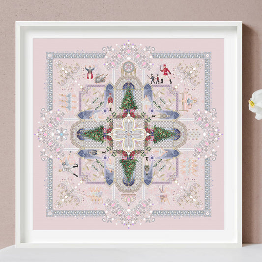 The Nutcracker Mandala Cross Stitch Pattern PDF