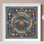 Starlight Symphony Mandala Cross Stitch PDF