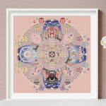 Festive Fervor Mandala Cross Stitch Pattern PDF