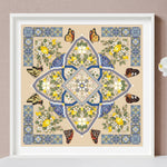 Lemon Mandala Cross Stitch Pattern PDF