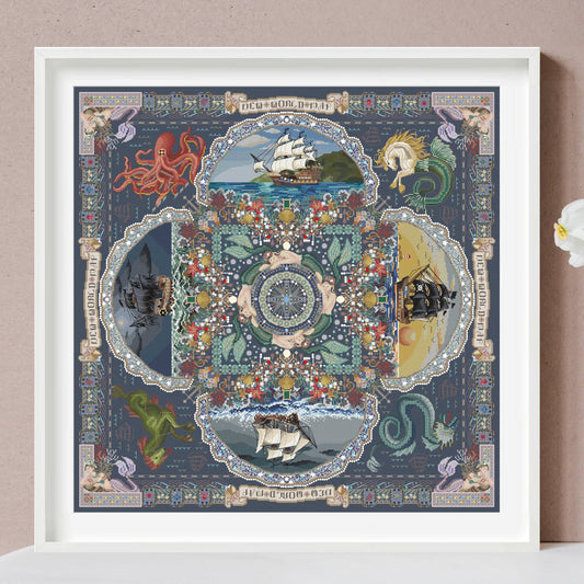 Treasure Bay Mandala Cross Stitch Pattern PDF