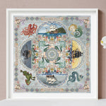 Treasure Bay Mandala Cross Stitch Pattern PDF