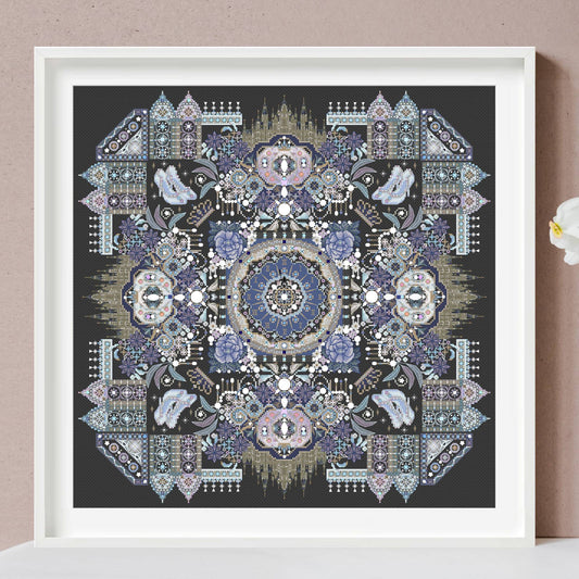 Cinderella Mandala Cross Stitch Pattern PDF
