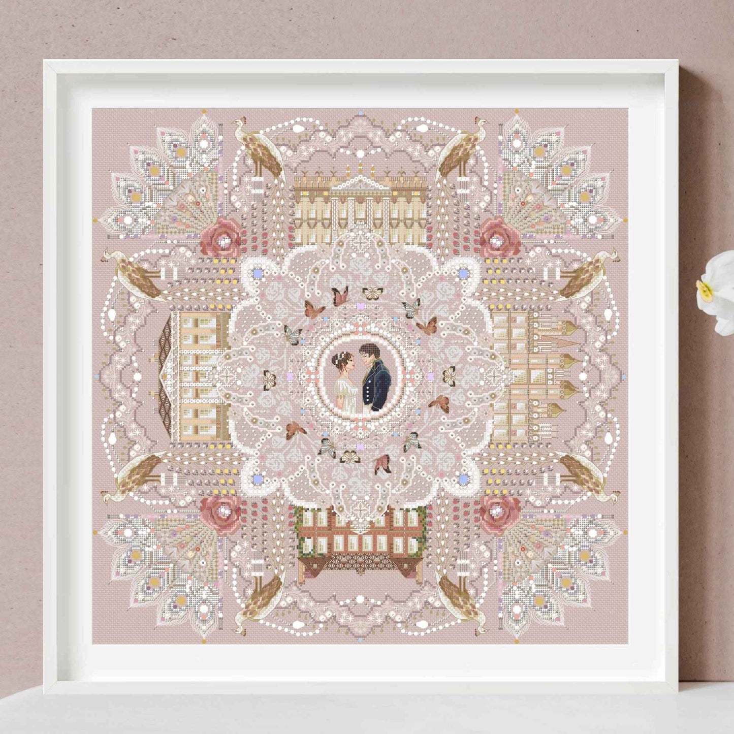 Pride and Prejudice Mandala Cross Stitch PDF