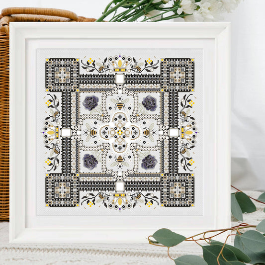 Pearl Mandala Cross Stitch Pattern PDF