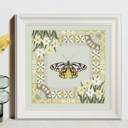 Daffodils and Dark Jezebel Cross Stitch Pattern PDF
