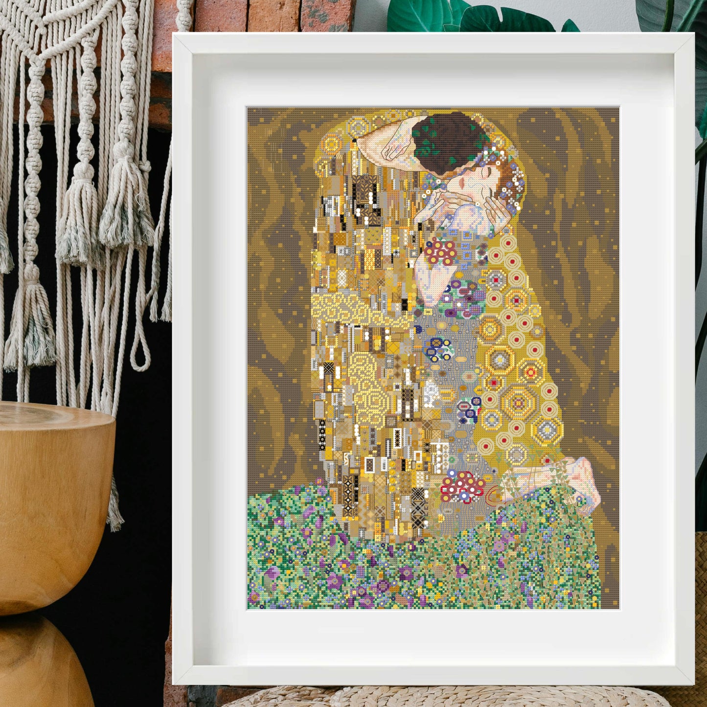 The Kiss Cross Stitch Pattern PDF