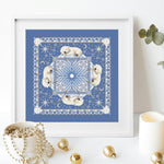 January Mandala Cross Stitch Pattern PDF