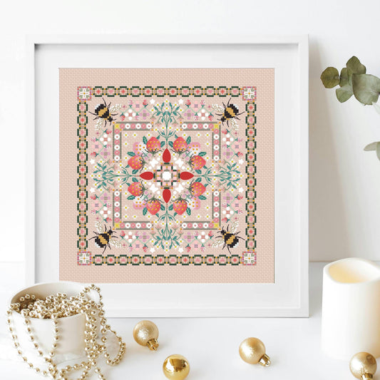June Mandala Cross Stitch Pattern PDF
