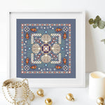August Mandala Cross Stitch Pattern PDF