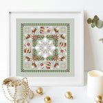 December Mandala Cross Stitch Pattern PDF